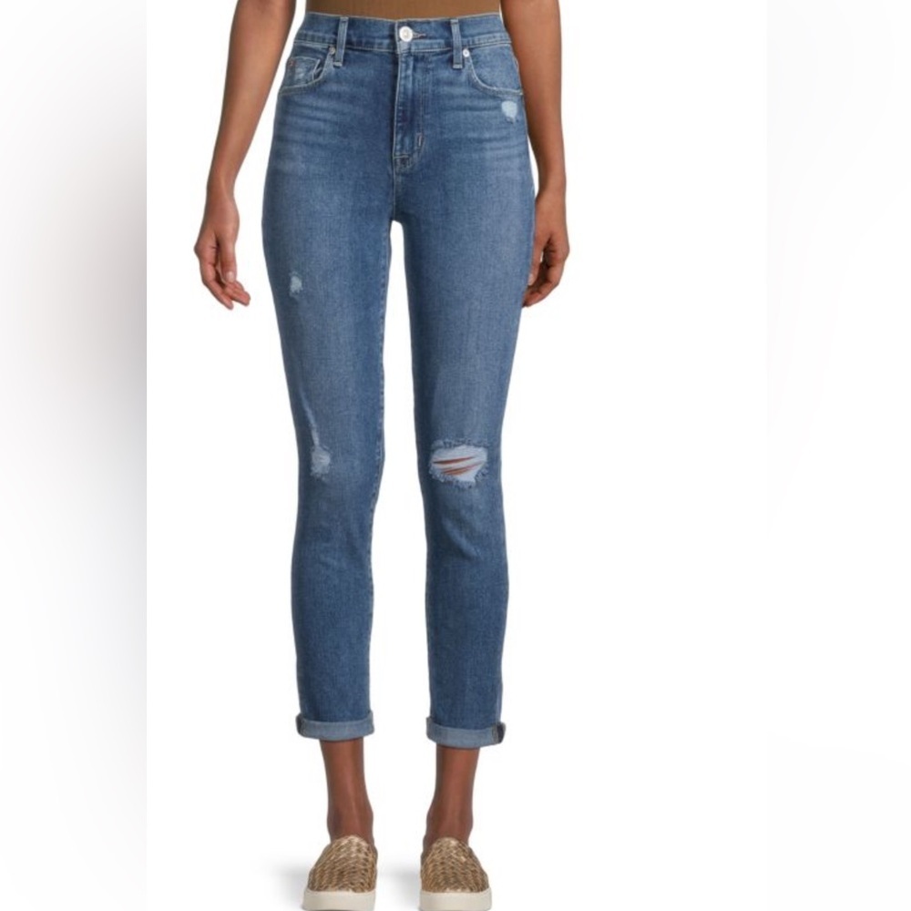 Hudson Jeans Natalie Mid-Rise Slim Boyfriend Jeans Size 28